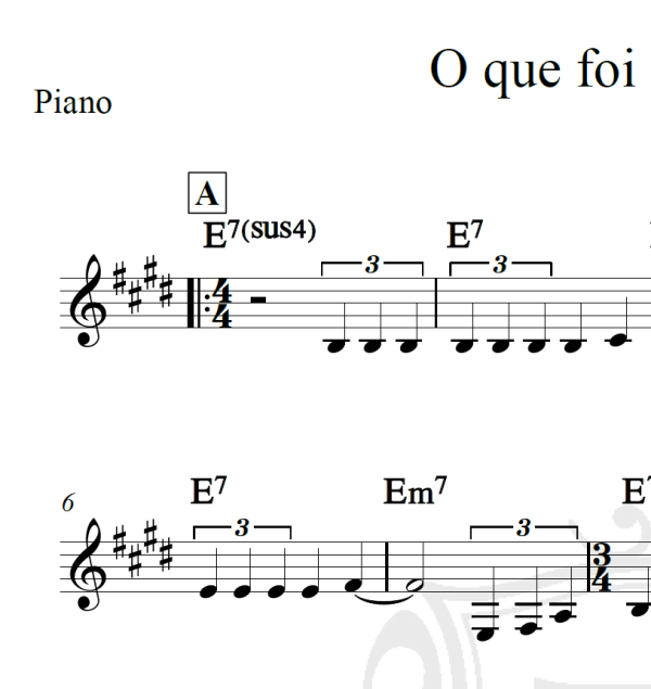 O que foi feito deverá - Milton Nascimento - Piano