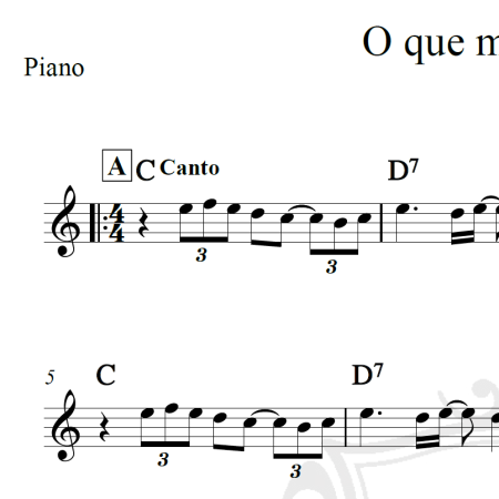 O que me importa - Marisa Monte - Piano