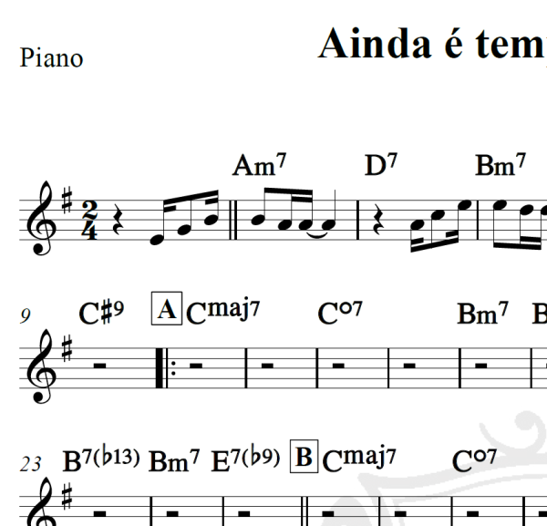 Ainda é tempo de ser feliz - Zeca Pagodinho - Cifra