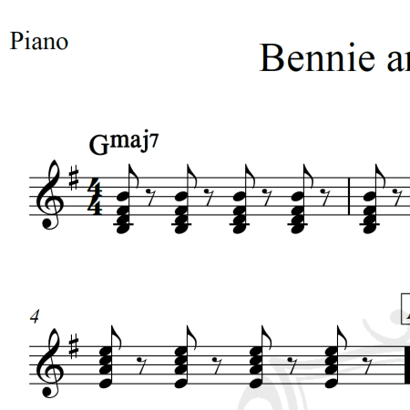 Bennie and The Jets - Elton John - Piano/Vocal