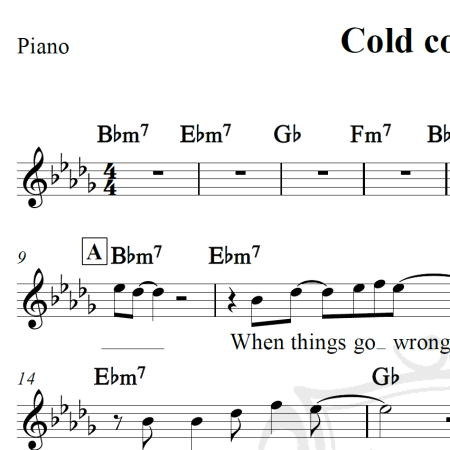 Cold cold heart - Elton John e Dua Lipa - Piano/Vocal
