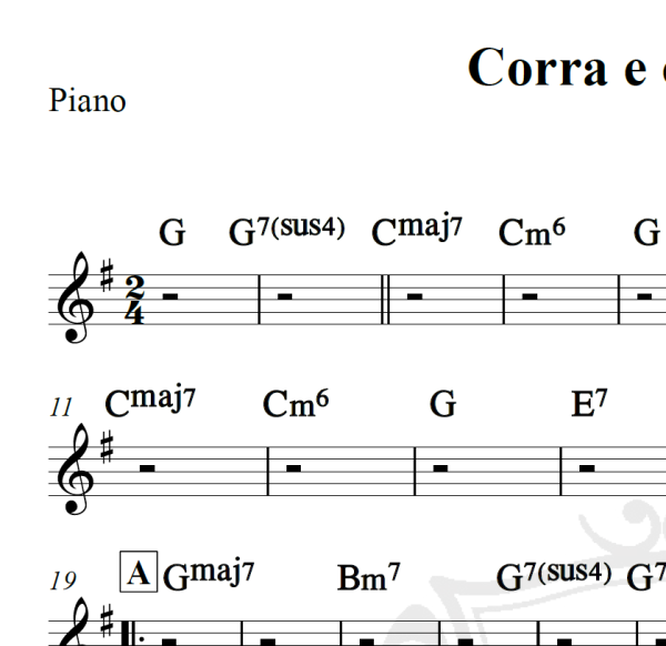 Corra e olhe o céu - Cartola - Cifra