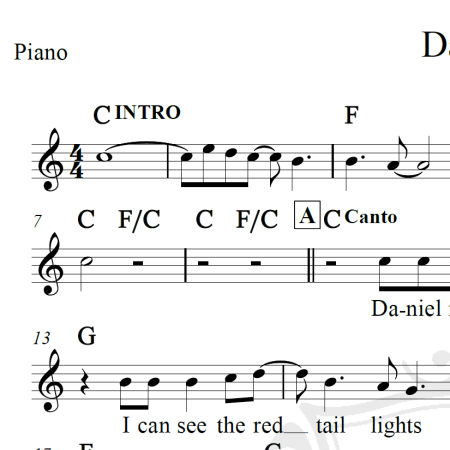 Daniel - Elton John - Piano/Vocal