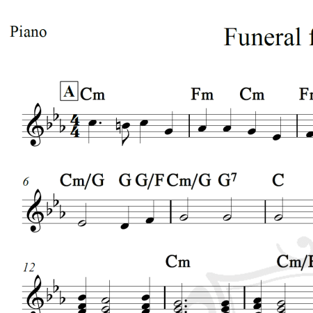 Funeral for a friend - Elton John - Piano