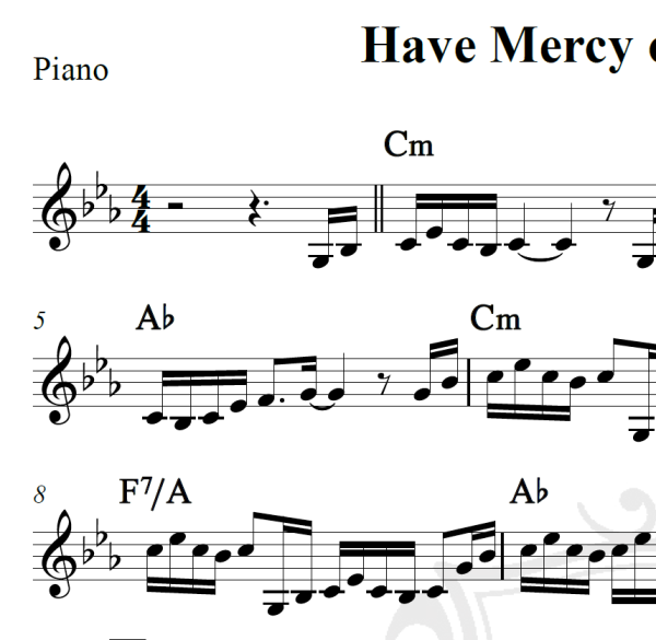 Have Mercy on the criminal - Elton John - Piano/Vocal