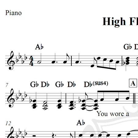 High Flying Bird - Elton John - Piano/Vocal