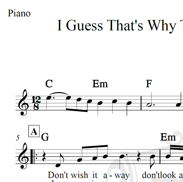 I Guess That's Why They Call It The Blues - Elton John - Piano/Vocal