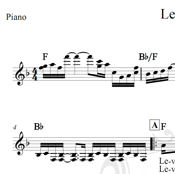 Levon - Elton John - Piano/Vocal