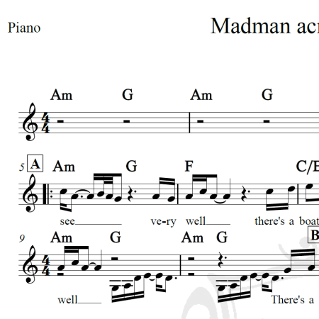 Madman across the water - Elton John - Piano/Vocal