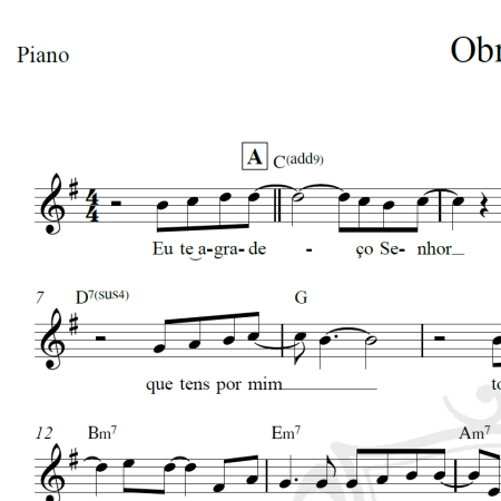 Obrigado - Leonardo Gonçalves - Piano/Vocal