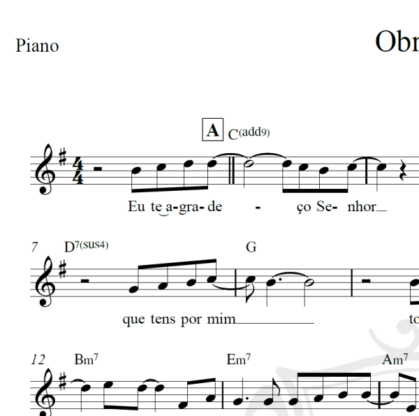 Obrigado - Leonardo Gonçalves - Piano/Vocal