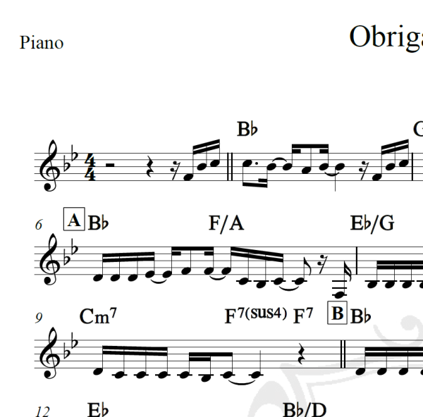 Obrigado mãe - Naiara Azevedo - Piano