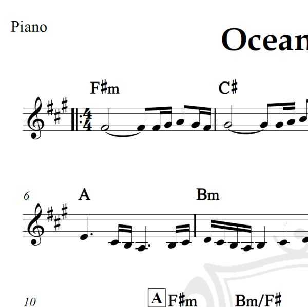 Ocean Gypsy - Blackmore's Night - Piano