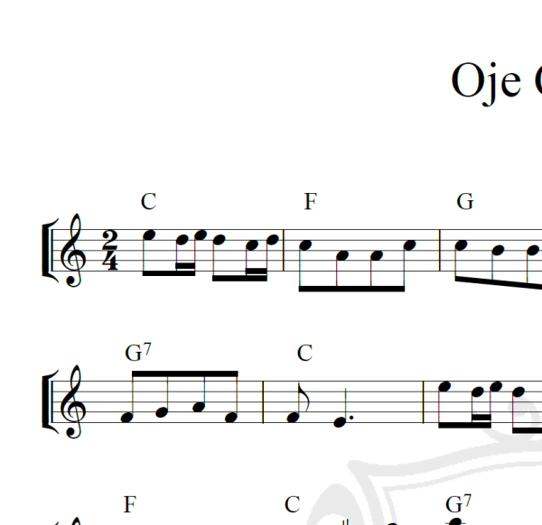 Oje Caruli - Piano