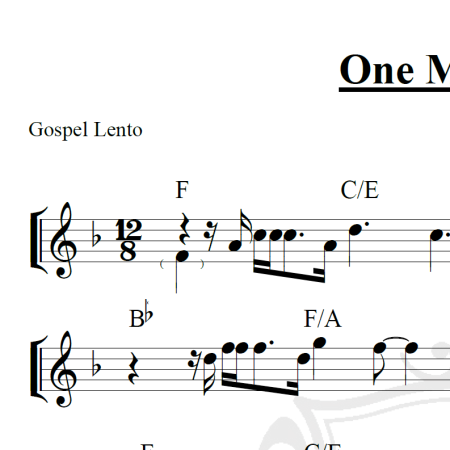 One More Try - George Michael - Piano