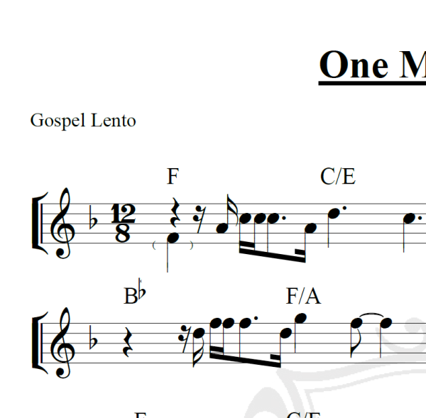 One More Try - George Michael - Piano