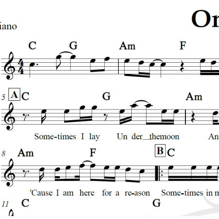 One day - Matisyahu - Piano/Vocal