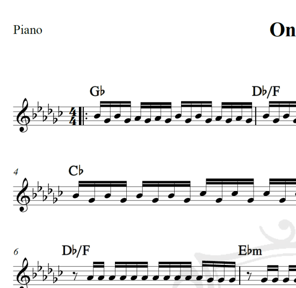 One life - Ed Sheeran - Piano