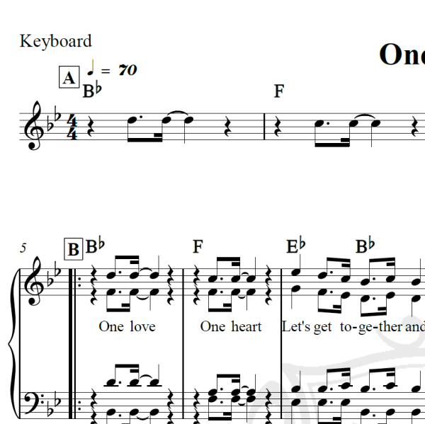 One love - Bob Marley - Arranjo Coral