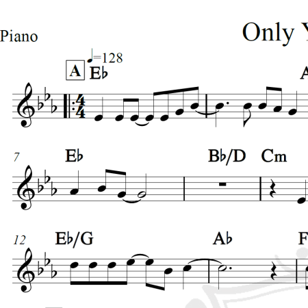 Only Yesterday - Carpenters - Piano