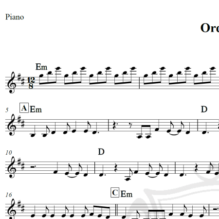 Ordinary - Alex Warren - Piano