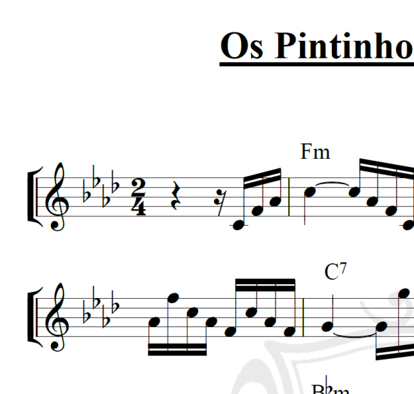 Os Pintinhos no Terreiro - Piano