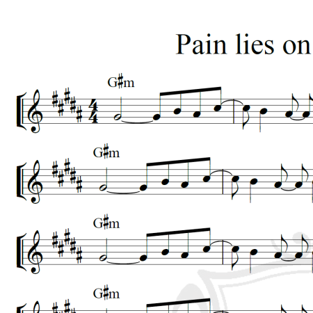 Pain lies on the riverside - Live - Piano