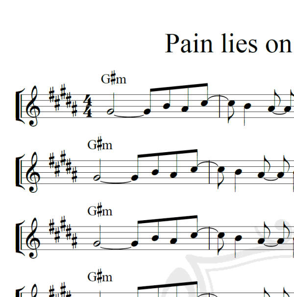 Pain lies on the riverside - Live - Piano