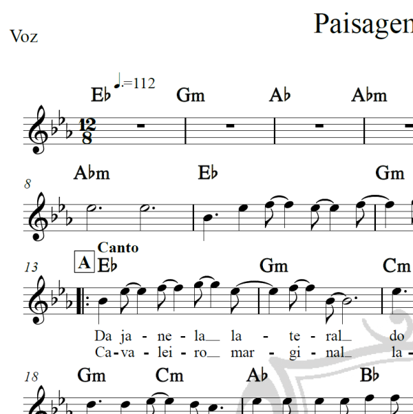 Paisagem na janela - Lô Borges - Piano/Vocal