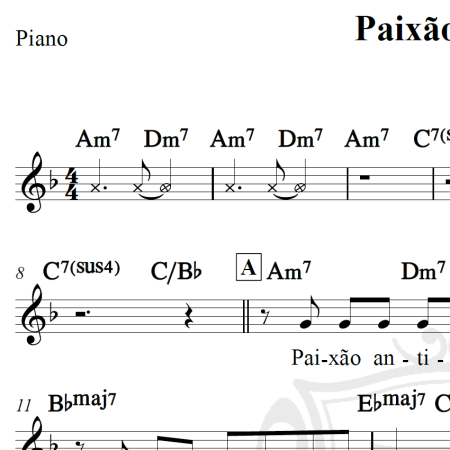 Paixão antiga - Tim Maia - Piano/Vocal