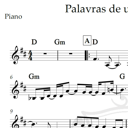 Palavras de um futuro bom - Jota Quest - Piano