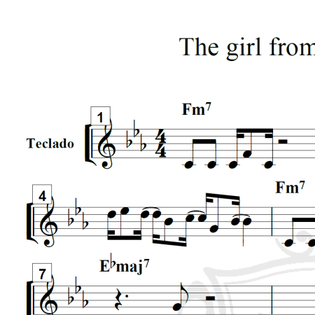 The girl from Paramarimbo - Piano