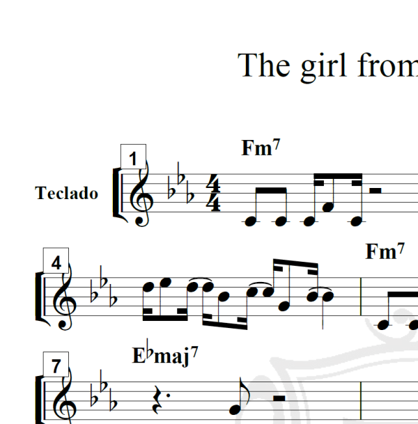 The girl from Paramarimbo - Piano