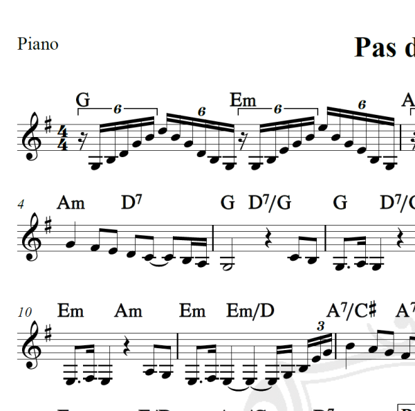Pas de Duex - Tchaikovsky - Piano