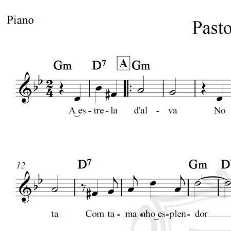 Pastorinhas - Piano/Vocal