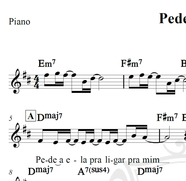 Pede a ela - Tim Maia - Piano/Vocal