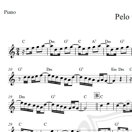 Pelo telefone - Donga - Piano