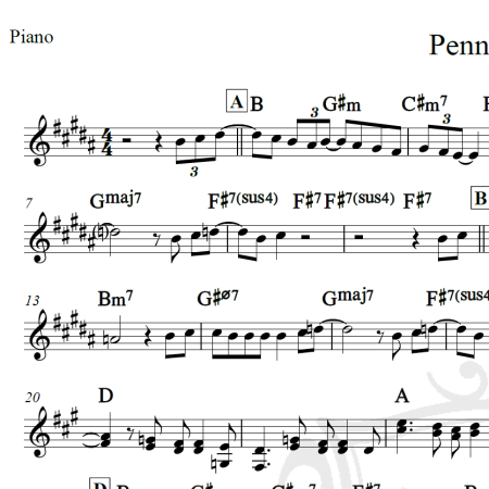 Penny Lane - The Beatles - Piano