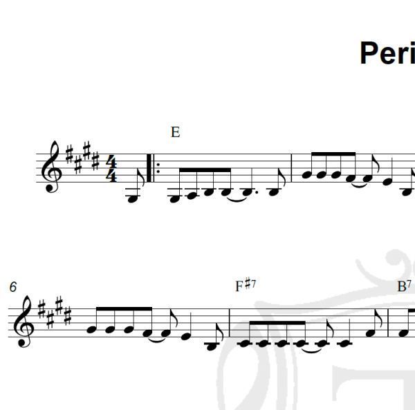 Perigosa - As Frenéticas - Piano