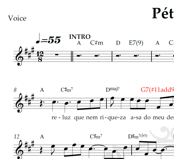 Pétala - Djavan - Piano/Vocal