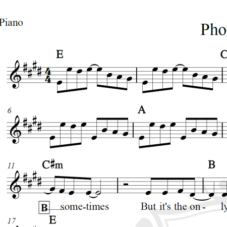 Photograph - Ed Sheeran - Piano/Vocal