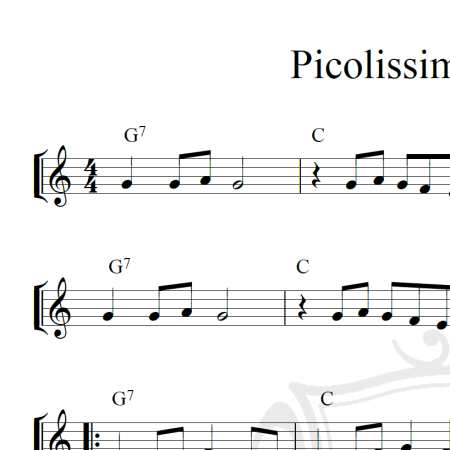 Picolissima Serenata - Piano