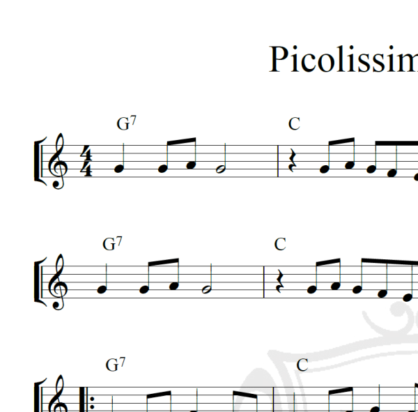 Picolissima Serenata - Piano