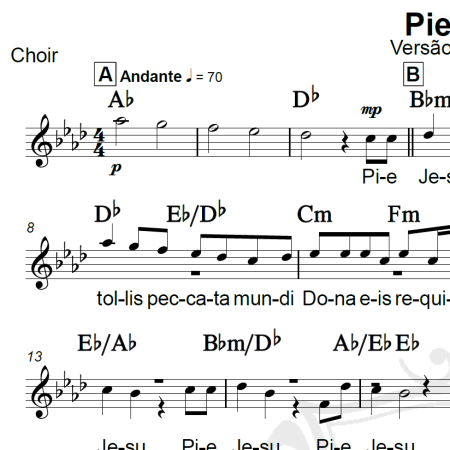 Pie Jesu - Arranjo Coral