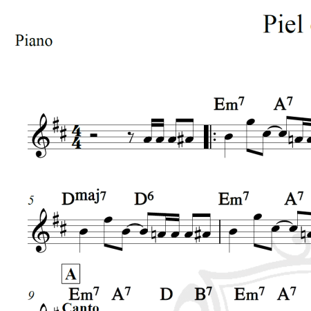 Piel canela - Edyie Gorme - Cifra