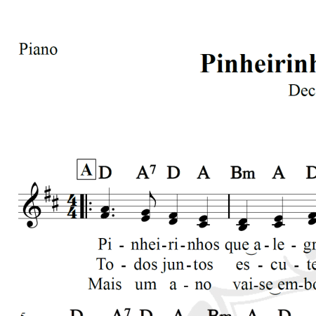 Pinheirinhos de alegria - Piano/Vocal