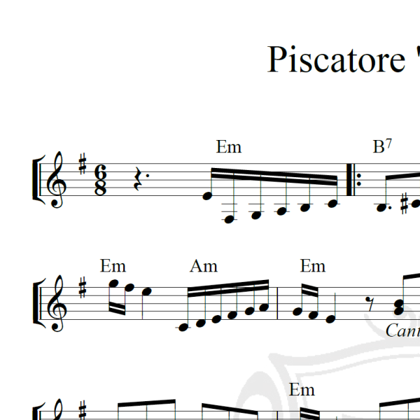 Piscatore 'e Pusilleco - Piano