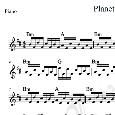 Planeta sonho - 14 Bis - Piano/Vocal