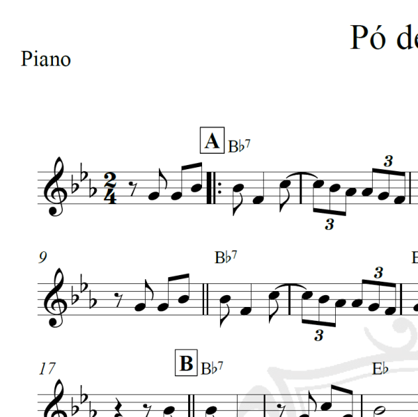 Pó de mico - Piano
