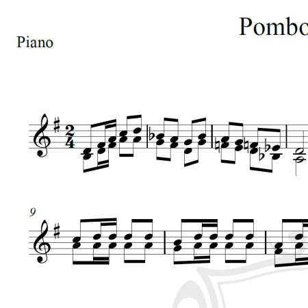 Pombo correio - Piano